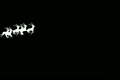 Animation of Santa Claus and reindeer flying over the sky 6257807