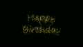 Happy Birthdays with stars on black background 7983508