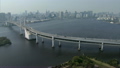 Aerial Rainbow Bridge vehicle Tokyo City Shuto Expressway Japan 12226478