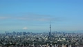 東京スカイツリーと富士山と東京都心全景（新宿・丸の内・六本木を望む）2015年1月 インターバル撮影  パン 13647914