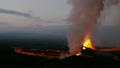 Aerial Night Volcano Lava Holuhraun Seismic Activity Land Fissures Iceland  14951503