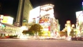 東京タイムラプス　渋谷スクランブル交差点　夜景　大混雑する群衆　109方向　パン　ブラー処理あり 22783477