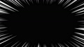 【漫画・アニメ風効果】集中線(中心：中央 楕円)／黒背景に白／ループ 31188151