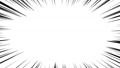 【漫画・アニメ風効果】集中線(中心：中央 楕円)／白背景に黒／ループ 31188152