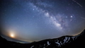 渋峠から草津白根山に昇る月と天の川Timelapse 34841833