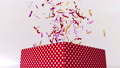 Colorful confetti fly out of box 34871851
