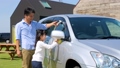 家族 洗車 車 マイホーム イメージ 35447948