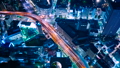大都会　東京の道路　首都高　夜景　俯瞰撮影　タイムラプス　パン 35916815