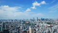 東京風景　7月　都心全景　タイムラプス　会社案内　タイトルバック　コピースペースに　ズームアウト 37078620