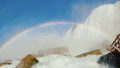 A grand rainbow over the Niagara Falls.. FullHD 10 bit video 40778112