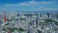 東京空撮風・タイムラプス・東京タワーと大都会の街並み,上昇 41704268