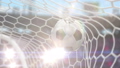 Soccer Ball Flies into the Goal, Beautiful 3d 43855448