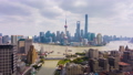 Shanghai City. Urban Lujiazui District and Huangpu River. China. Aerial View 53903451