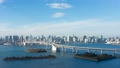 東京風景　タイムラプス　4K お台場から望む都心全景　ティルト 57970822