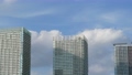 東京タイムラプス　晴海の高層マンションと流れる雲　ズームアウト 59032504