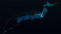 東京都から日本全国へ広がるネットワークの線 62199757