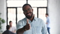 Smiling african businessman manager extending hand at camera for handshake 63081030