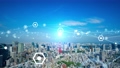 都市とネットワーク　CGアニメーション　タイムラプス 66941330