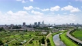 空撮　見沼田んぼと夏空 68262312