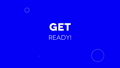 Get ready! title reveal animation. Advertising text. 68386011