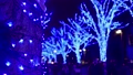 ブルーのクリスマスイルミネーション アウトフォーカス 69293865