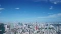 東京風景　タイムラプス　空撮風　東京タワーと都心　青空と緑 70526112