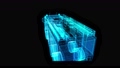 Fire Engine, Looping 3d animation. Polygon mesh of model firetruck. Digital hologram model 71058323