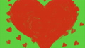 heart video with green background 71250005