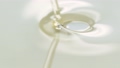 Slow motion closeup pouring olive, sunflower oil liquid, healthy food background 73371675