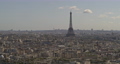 Paris France Aerial v12 Flying around Eiffel Tower looking North - August 2018 73925654