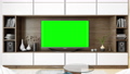 Smart Tv On Cabinet In Living Room 73997168