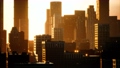 skyscrapers of big city at sunset 75014162