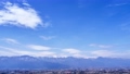 3月、北アルプス・安曇野市方面を望む タイムラプス(青空と雲) 長野県松本市 75773452