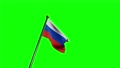 4K 3D animation. Flag of Russia waving in the wind 77748603