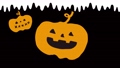 おばけかぼちゃとHalloweenの文字のアニメーション／手書き動画 81576776