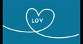 LOVEの文字とブルーのハートのアニメーション／手書き動画 82027850