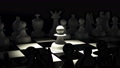 3D rendering illustration. Plastic chess pieces on 83149184