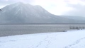 冬の支笏湖(しこつこ)と風不死岳(ふっぷしだけ) 84147376