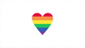 ドキンと動く虹色のハート：LGBT・LGBTQ、Tolerance、多様性のイメージ動画素材 84200313
