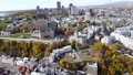 Aerial view of Quebec City Old Town in the fall season sunny day. 84333403