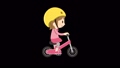 自転車を漕ぐ-女の子 84574777