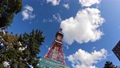タイムラプス撮影 テレビ塔と流れる雲  北海道札幌市の観光イメージ 85472809