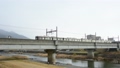 Hankyu Takarazuka Line crossing the Ina River in winter 85822013
