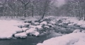 【冬】雪が積もった青森県の奥入瀬川　DCI 4K 85858695