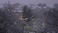 東京　多摩センターの住宅街に降る雪 85859951