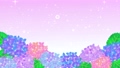 紫陽花と雨空の背景アニメーション	 86417049