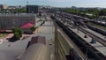 Aerial view onto railway station in Tyumen. Russia 86477896