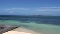 沖縄の砂浜と伊江島 87150619