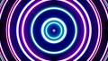 Shining concentric neon circle light wave loop 87455045