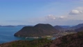 五色台から　瀬戸内の島々を空撮　香川県⑦海岸からパンして海へ 87935350